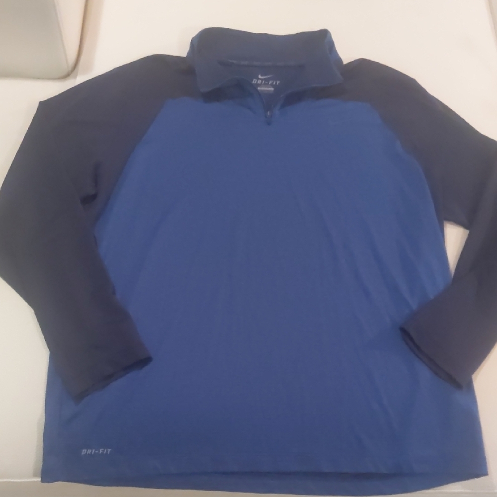 Men's Blue Nike Dri-Fit Pullover
